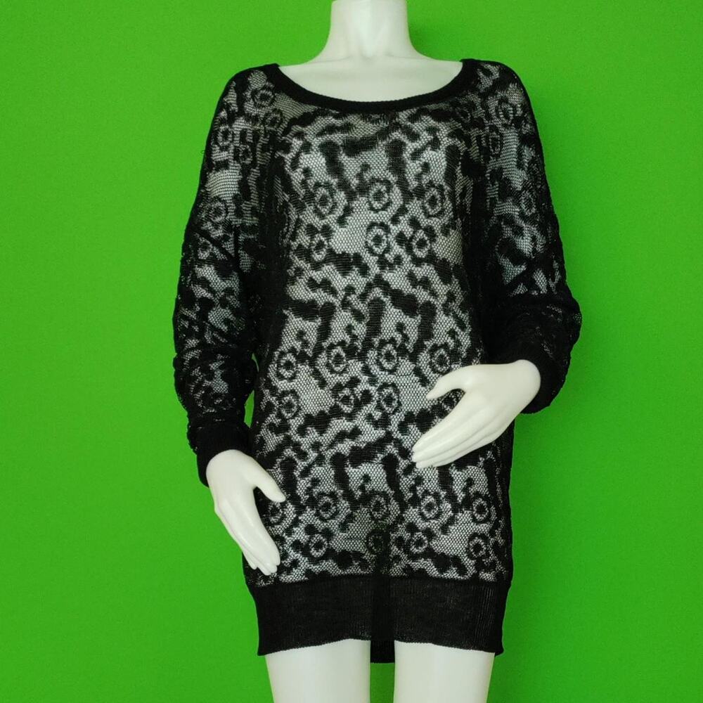 NWT See By Chloe black lace‎ sweater RARE